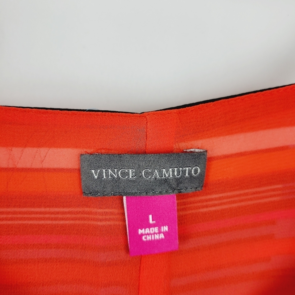❤️ Vince Camuto striped multicolored dress size L - Picture 13 of 14